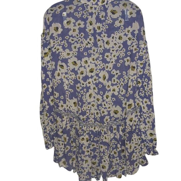 Free People Love Letter Tunic Rain Flower Pattern XS - Picture 3 of 7